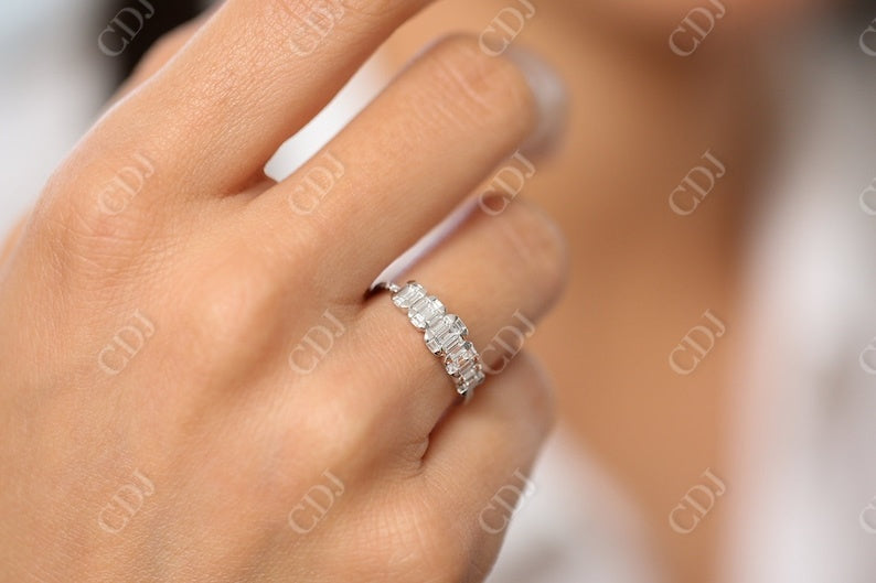 0.71CTW Lab Grown Baguette Diamond Wedding Band  customdiamjewel   