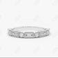 0.39CTW Lab Grown Baguette Diamond Wedding Band  customdiamjewel Sterling Silver White Gold VVS-EF