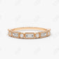 0.39CTW Lab Grown Baguette Diamond Wedding Band  customdiamjewel Sterling Silver Rose Gold VVS-EF