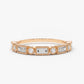 0.39CTW Natural Diamond 14k Gold Micro Pave Wedding Band  customdiamjewel 10 KT Solid Gold Rose Gold VVS-EF