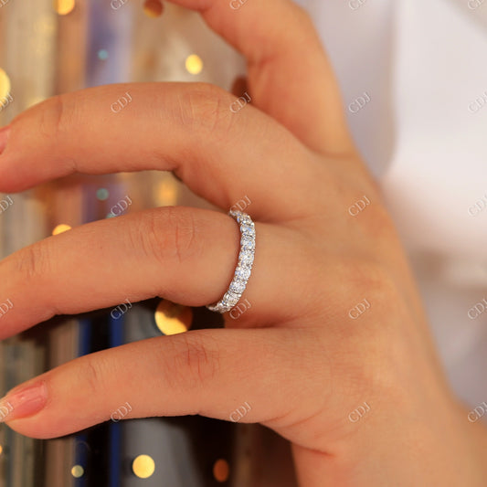 Moissanite Eternity Wedding Band For Women  customdiamjewel   