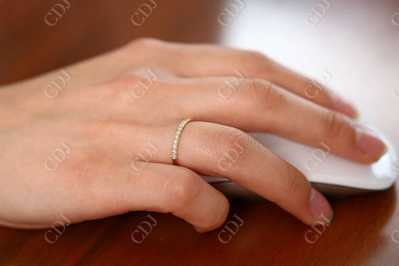 0.33CTW Lab Grown Half Eternity Diamond Wedding Band  customdiamjewel   