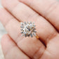 Oval Cut Moissanite Flower Set Engagement Ring  customdiamjewel   