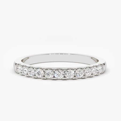 0.33CTW Natural Diamond Solid Gold Antique Stackable Band  customdiamjewel 10 KT Solid Gold White Gold VVS-EF