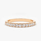 0.33CTW Natural Diamond Solid Gold Antique Stackable Band  customdiamjewel 10 KT Solid Gold Rose Gold VVS-EF