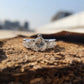 Moissanite Bridal Ring Set Heart Ring Princess Cut Band  customdiamjewel   