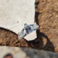 Moissanite Bridal Ring Set Heart Ring Princess Cut Band  customdiamjewel   