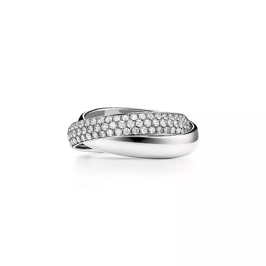 0.85 CTW Natural Diamond Double Band Wedding Ring  customdiamjewel 10KT White Gold VVS-EF