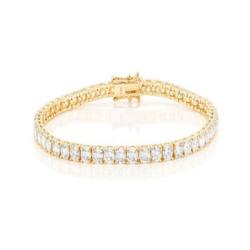 Iced Out Prong Set Tennis Diamond Bracelet  customdiamjewel   