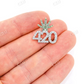 Weed Leaf 420 Diamond Hip Hop Pendant customdiamjewel