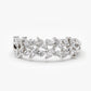 0.50CTW Marquise And Round Cut Natural Diamond Wedding Band  customdiamjewel 10KT White Gold VVS-EF