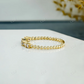 0.16CTW Lab Grown Diamond Baguette and Round Thin Beaded Stackable Band