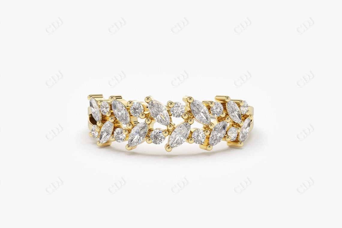 0.50CTW Lab Grown Diamond Stacking Wedding Band  customdiamjewel 10KT Yellow Gold VVS-EF