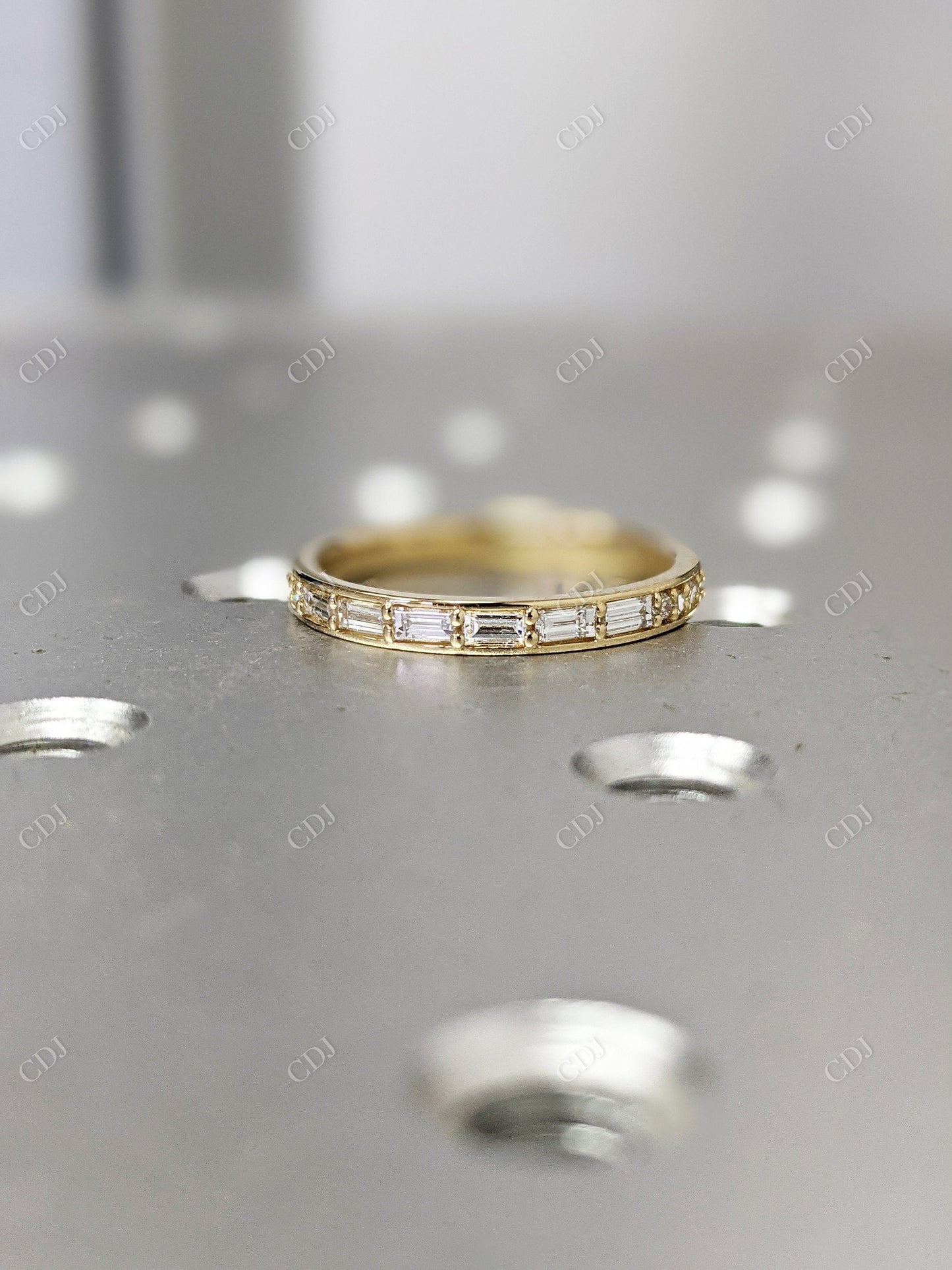 0.34CTW Baguette Cut Lab Grown Diamond Wedding Band  customdiamjewel   