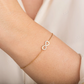 14k Gold Moissanite Infinity Bracelet  customdiamjewel   