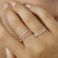 0.50CTW Marquise And Round Cut Natural Diamond Wedding Band  customdiamjewel   