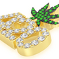 Weed Leaf 420 Diamond Hip Hop Pendant customdiamjewel