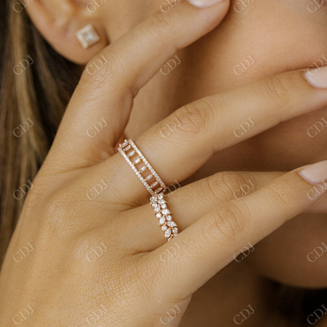 0.50CTW Lab Grown Diamond Stacking Wedding Band  customdiamjewel   