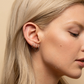White Gold Small Hoop Earrings For Women