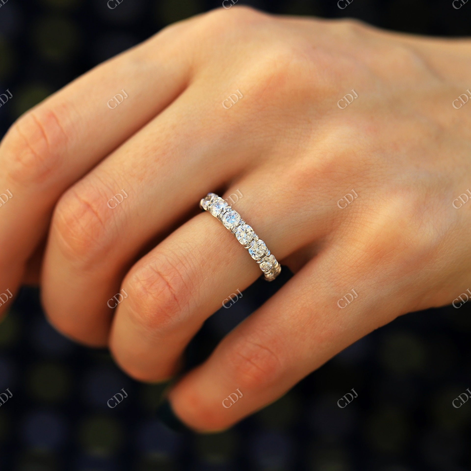 4.00CTW Lab Grown Diamond Eternity Wedding Band  customdiamjewel   
