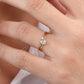 0.31CTW Lab Grown Pear Shaped Diamond Wedding Ring Set  customdiamjewel   
