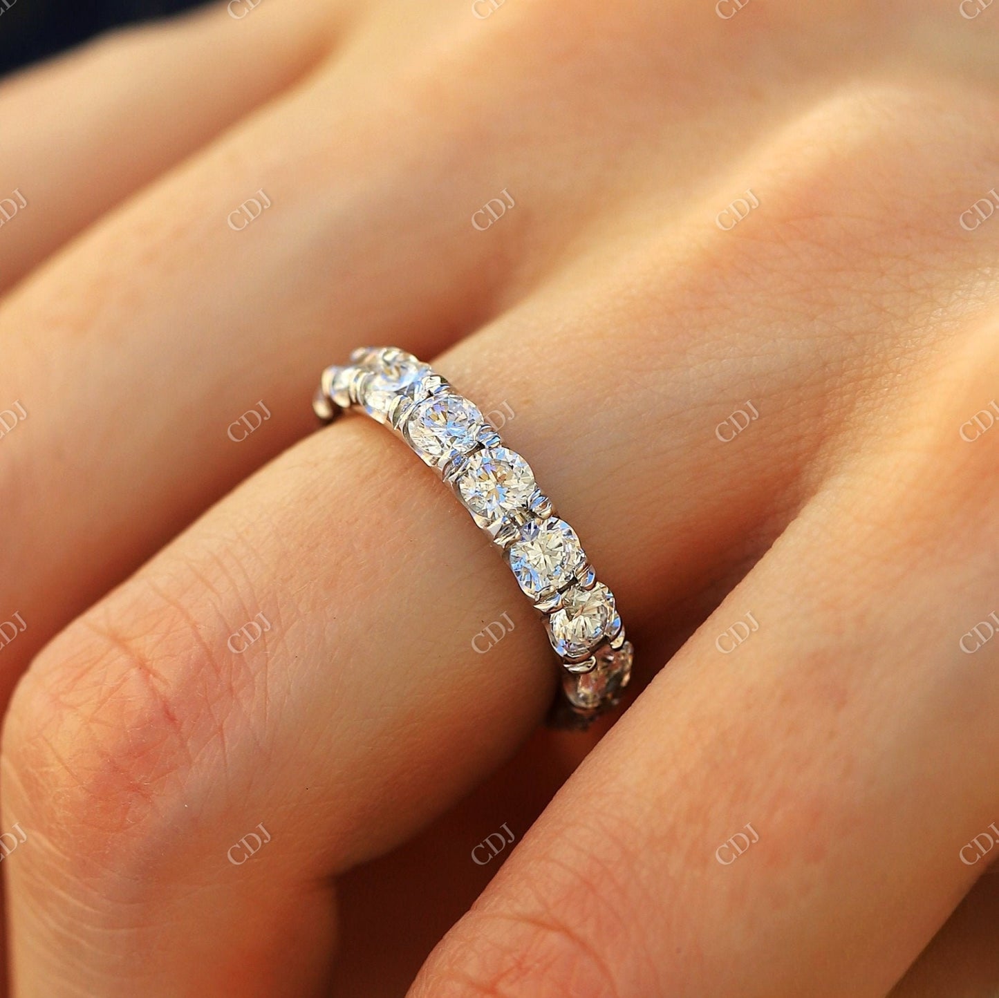 4.00CTW Lab Grown Diamond Eternity Wedding Band  customdiamjewel   