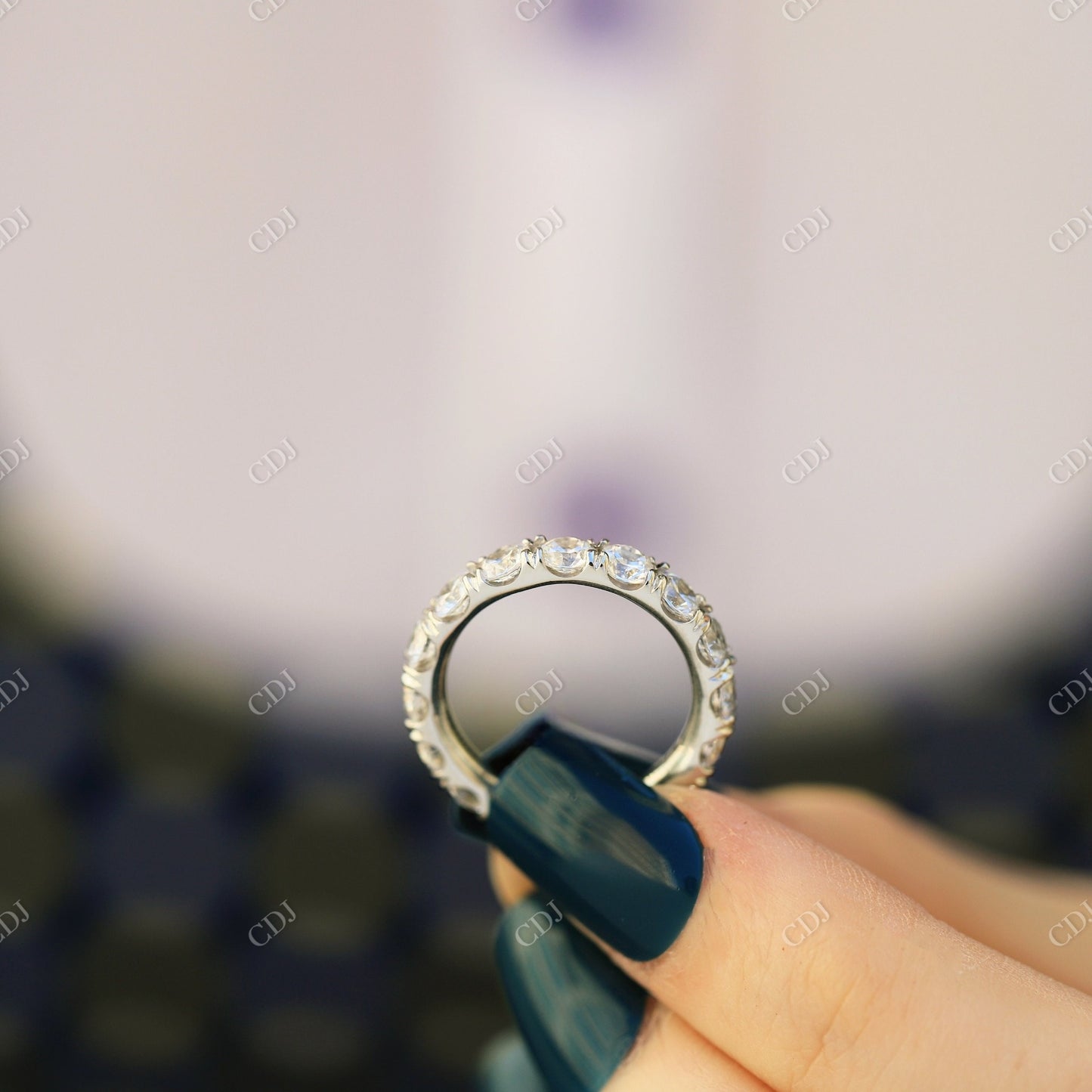 4.00CTW Lab Grown Diamond Eternity Wedding Band  customdiamjewel   