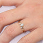 0.31CTW Pear Cut Natural Diamond Bezel Set Antique Engagement Ring  customdiamjewel   