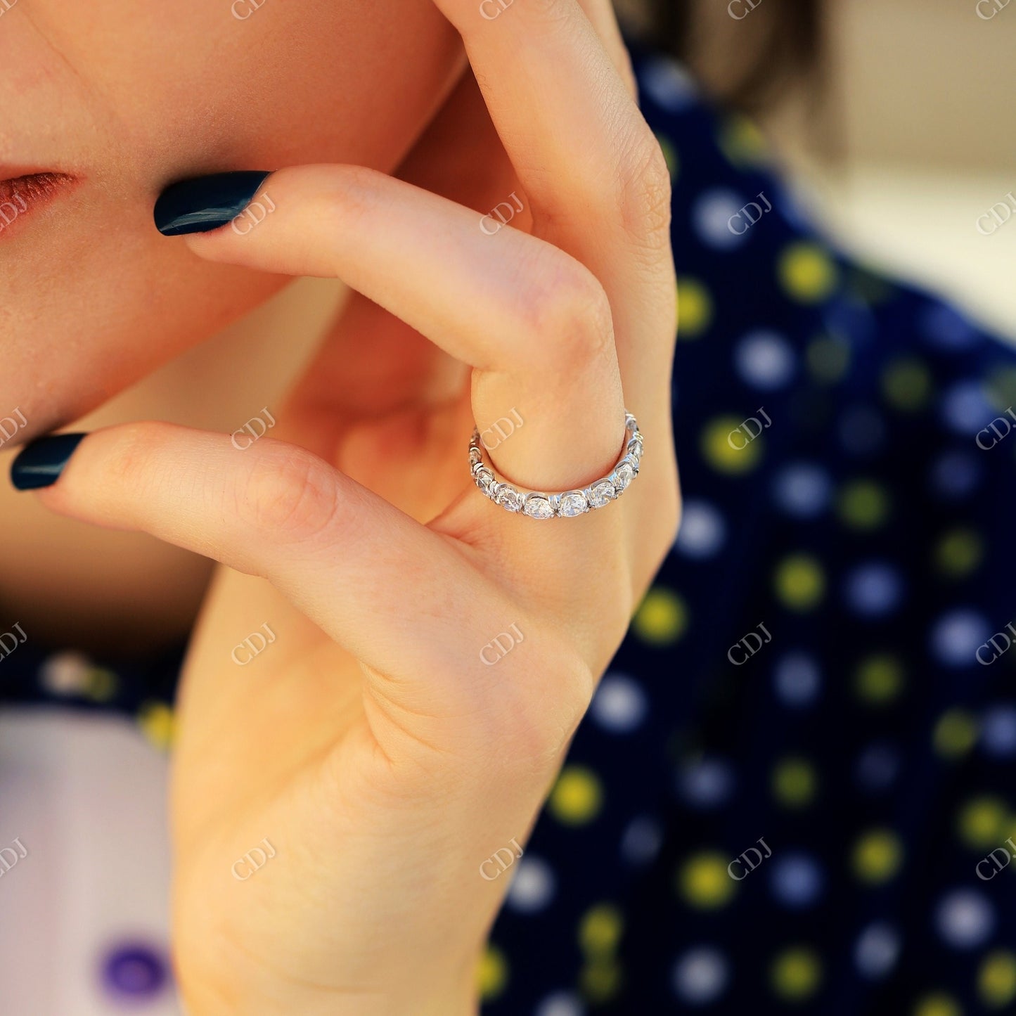 4.00CTW Lab Grown Diamond Eternity Wedding Band  customdiamjewel   