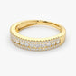 0.61CTW Natural Diamond 14K Half Eternity Three Row Wedding Band  customdiamjewel   