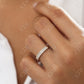 0.61CTW Lab Grown Half Eternity Round Brilliant Wedding Band  customdiamjewel   