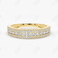 0.61CTW Lab Grown Half Eternity Round Brilliant Wedding Band  customdiamjewel   