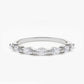 0.56CTW Marquise Cut Natural Diamond Solid Gold Half Eternity Band  customdiamjewel 10 KT Solid Gold White Gold VVS-EF