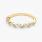 0.56CTW Marquise Cut Natural Diamond Solid Gold Half Eternity Band  customdiamjewel   