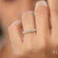 0.60CTW Natural Diamond Solid Gold Half Eternity Wedding Band  customdiamjewel   