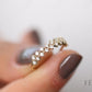 0.60CTW Natural Diamond Solid Gold Half Eternity Wedding Band  customdiamjewel   