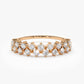 0.60CTW Natural Diamond Solid Gold Half Eternity Wedding Band  customdiamjewel 10 KT Solid Gold Rose Gold VVS-EF