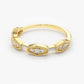 0.29CTW Baguette Cut Natural Diamond Micro Pave Half Eternity Band  customdiamjewel   
