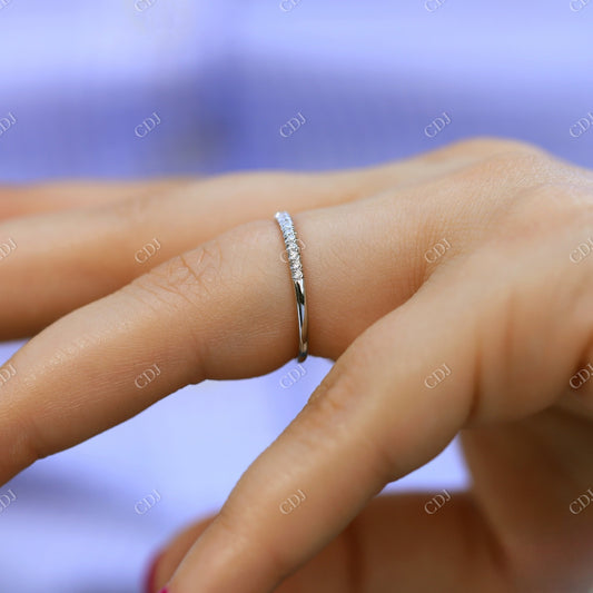 Half Eternity Moissanite Wedding Band  customdiamjewel   