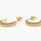 Gold Twisted Rope Hoop Earrings  customdiamjewel   