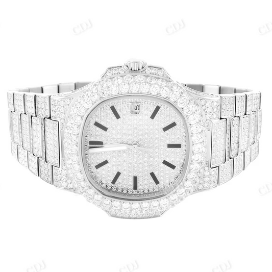 VVS Moissanite Full Iced Out Custom Luxury Men's Watch customdiamjewel