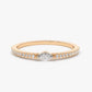 0.21CTW Marquise and Round Pave Lab Grown Diamond Eternity wedding Band  customdiamjewel 10KT Rose Gold VVS-EF