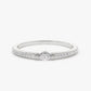 0.21CTW Marquise and Round Pave Lab Grown Diamond Eternity wedding Band  customdiamjewel 10KT White Gold VVS-EF