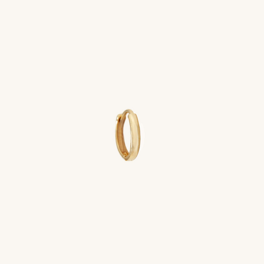Single Mini Hoops 14K Yellow Gold Simple Earrings  customdiamjewel Sterling Silver Yellow Gold VVS-EF