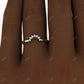 0.08CTW Round Lab Grown Diamond Curved Wedding Band  customdiamjewel   
