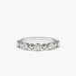 0.50CTW Natural Diamond Wedding Band Round Diamond Bezel Setting  customdiamjewel 10KT White Gold VVS-EF
