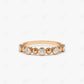0.50CTW Round Lab Grown Diamond Bezel Setting Wedding Band  customdiamjewel 10KT Rose Gold VVS-EF