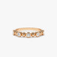 0.50CTW Natural Diamond Wedding Band Round Diamond Bezel Setting  customdiamjewel 10KT Rose Gold VVS-EF
