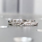 0.14CTW Round Lab Grown Diamond Twisted Wedding Band  customdiamjewel 10KT White Gold VVS-EF