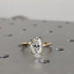 2.00CT Oval Cut Solitaire Moissanite Engagement Ring
